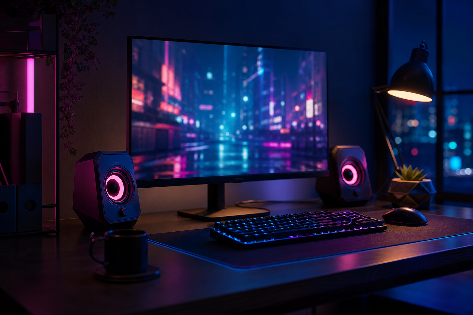 Cyberpunk Desk Setup Ideas UK — £34.99 Clearance Guide